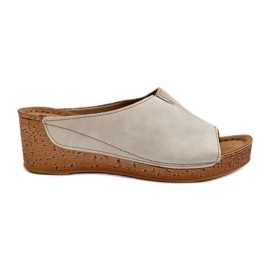 Comode Infradito con Zeppa da Donna Inblu NG000002 Beige
