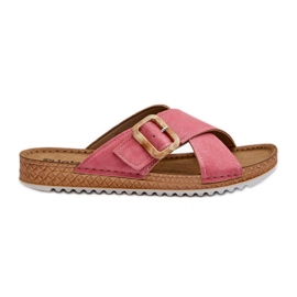 Comode Infradito da Donna Con Fibbia Inblu VO000012 Rosa