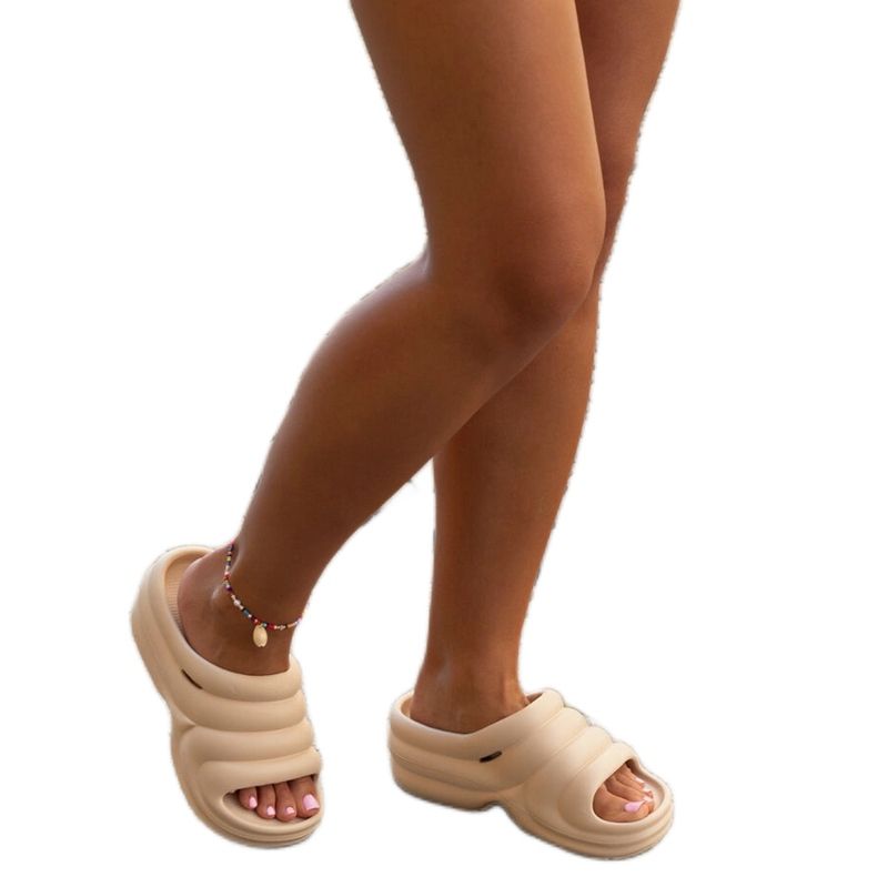 Infradito Amina massicce beige scuro