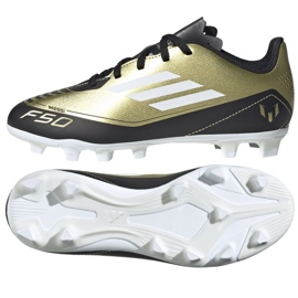 Scarpe Adidas F50 Club Messi Jr FxG IG9319 d'oro
