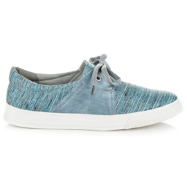 Kylie Sneakers Con Fantasia Etnica blu