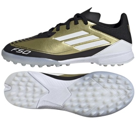 Scarpe Adidas F50 League Messi Jr Tf IG9277 d'oro