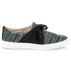 Kylie Sneakers con fantasia etnica nero