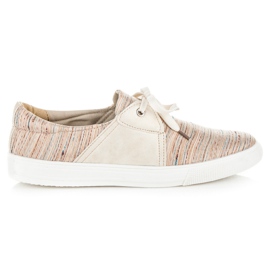 Kylie Sneakers con fantasia etnica marrone
