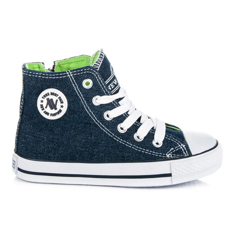 New Age Sneakers da bambino con zip blu