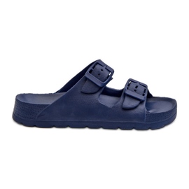 Infradito leggere da bambino in schiuma con fibbie, colore blu navy Adirnaca