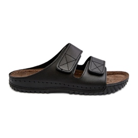 Comode Infradito da Uomo con Cinturini in Velcro Inblu FM00001U Nero