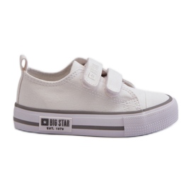 Scarpe da ginnastica con velcro per bambini Big Star LL374016 Bianco