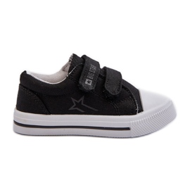 Scarpe da ginnastica con velcro per bambini Big Star NN374111 Nere nero