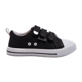 Scarpe da ginnastica con velcro per bambini Big Star NN374118 Nere nero