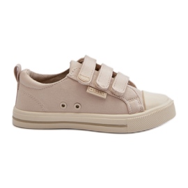 Scarpe da ginnastica con velcro per bambini Big Star NN374119 Beige