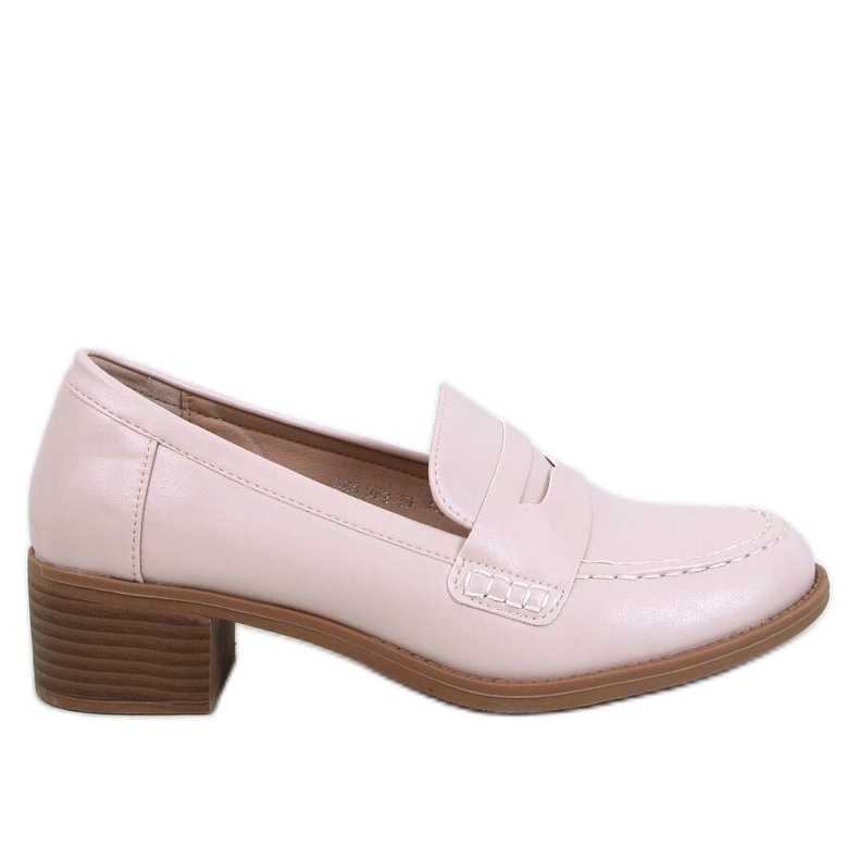 Sylvai Décolleté beige con tacco largo
