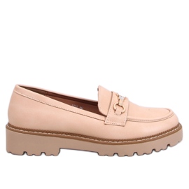 Mocassini con plateau Nivetti Beige