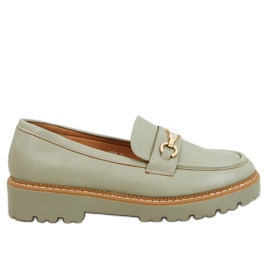 Mocassini con plateau Nivetti colore verde