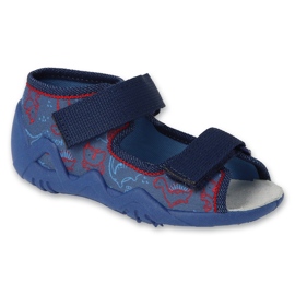 Sandali da bambino Befado con inserto in pelle 350P049 blu navy