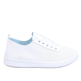 Sneakers Ponts All White traforate bianco