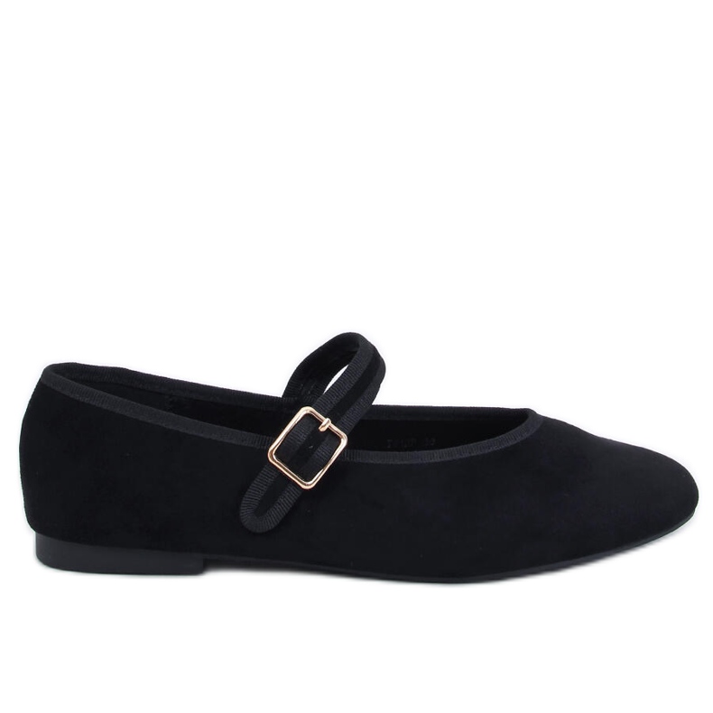 Ballerine con cinturino Soltani Nero