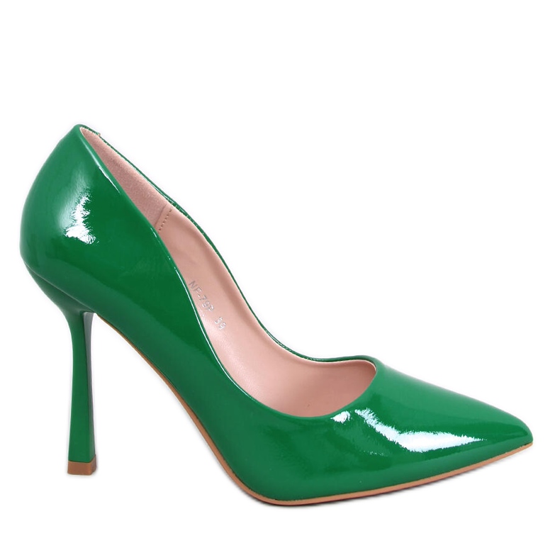 Tacchi alti da donna laccati Anika Grass verde