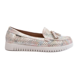 Mocassini Traforati da Donna Realizzati in Eco Pelle Tinami Multicolor multicolore
