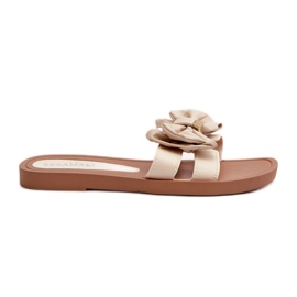 Infradito da Donna Beige Con Fiocco Rivarina