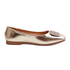 Ballerine Da Donna In Eco Pelle Con Decoro Oro Edoslli d'oro