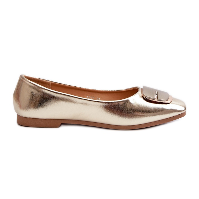 Ballerine Da Donna In Eco Pelle Con Decoro Oro Edoslli d'oro