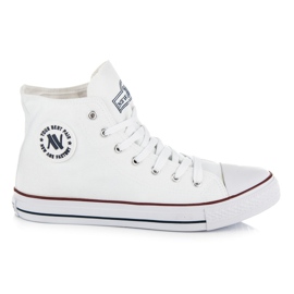 New Age Sneakers alte da uomo bianco