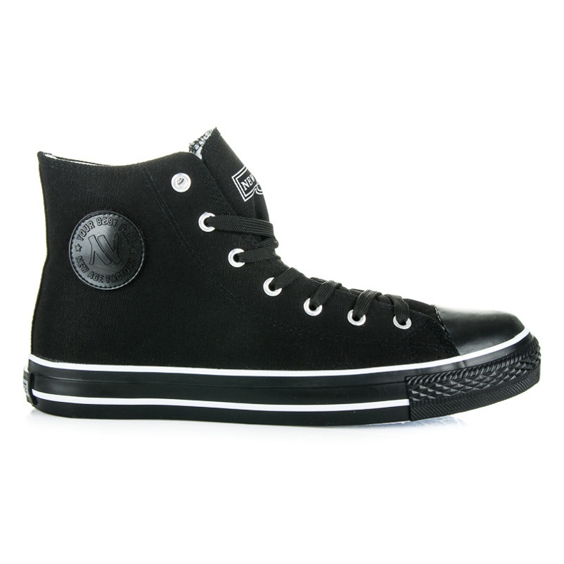 New Age Sneakers alte da uomo nero