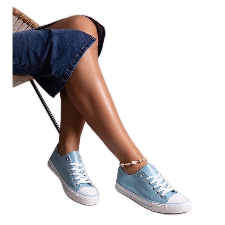 Sneaker Rashidah blu lucida