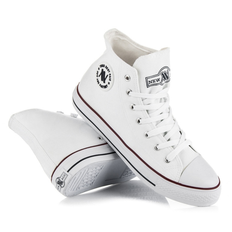 Scarpe da ginnastica alte New Age bianca