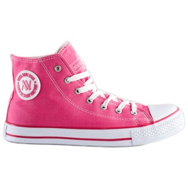 Scarpe da ginnastica alte New Age rosa