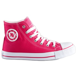 Scarpe da ginnastica alte New Age rosa