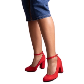 Décolleté con cinturino Norrie rosse rosso