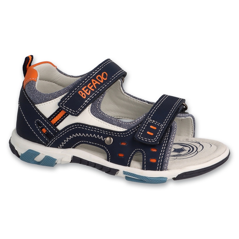 BEFADO SANDALS SANDALS 170X103 Inserto in pelle blu