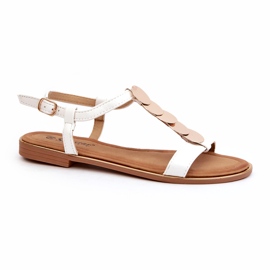 Seastar Sandali Bassi Da Donna In Eco Pelle, Colore Bianco bianca