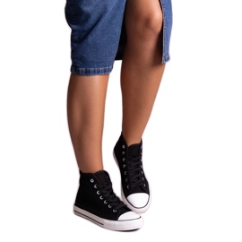 Bez marki Sneakers alte nere traforate di Shima nero