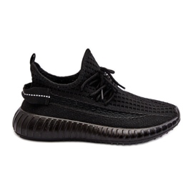 Scarpe sportive slip-on in tessuto da donna Nelmarie nere nero