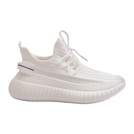 Scarpe Sportive Slip-On Da Donna In Tessuto, Nelmarie Bianco