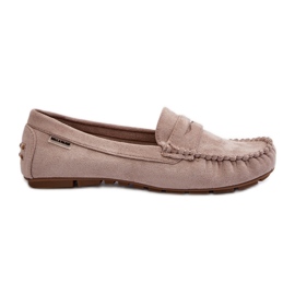 Mocassini da Donna in Eco Camoscio, Rerteria Beige Chiaro