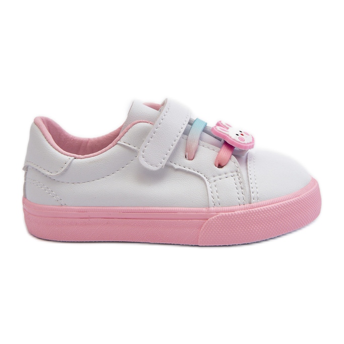 Scarpe da ginnastica per bambini Scarpe da ginnastica con spilla, Pennyn bianche e rosa