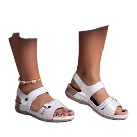 Sandali con plateau Huri bianchi bianco