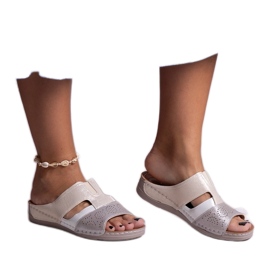 Infradito lucide Saminar beige