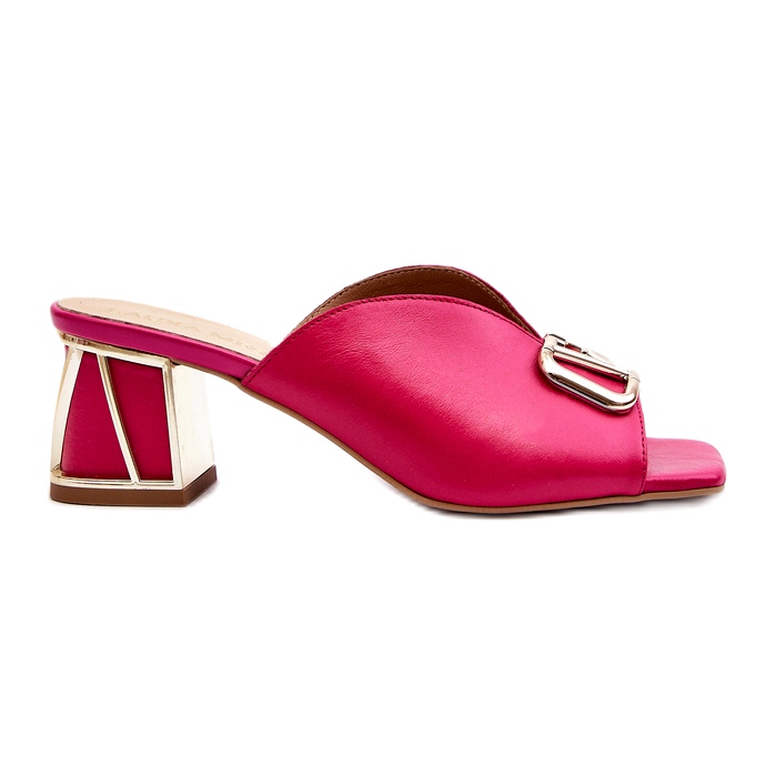 Cuoio eleganti tacchi da donna Laura Messi 2771 Fucsia rosa