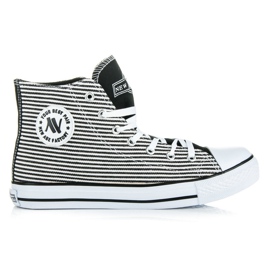 Scarpe da ginnastica alte New Age bianca nero