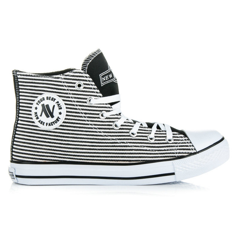 Scarpe da ginnastica alte New Age bianca nero