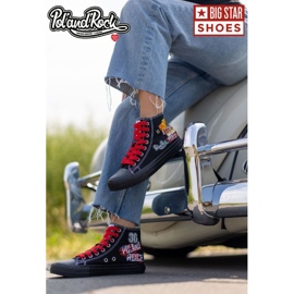 Sneakers da donna - 30. Pol 'and'Rock x Big Star OO274A701 - Preordine nero
