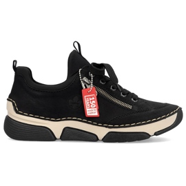 Comode scarpe nere da donna Rieker 45973-00 nero