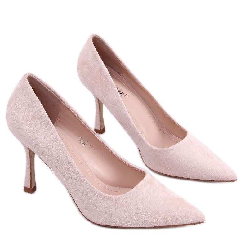 Stiletti da donna Giorgia Beige in camoscio