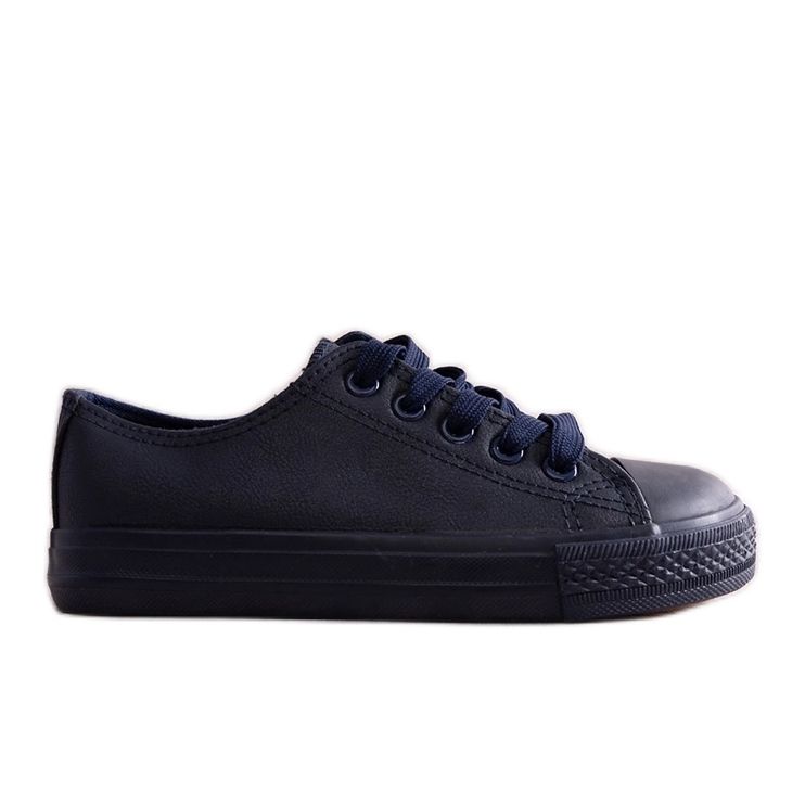 Sneakers da bambino blu navy realizzate in ecopelle Azizan