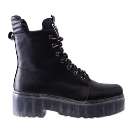 Stivaletti Charlton in pelle nera nero